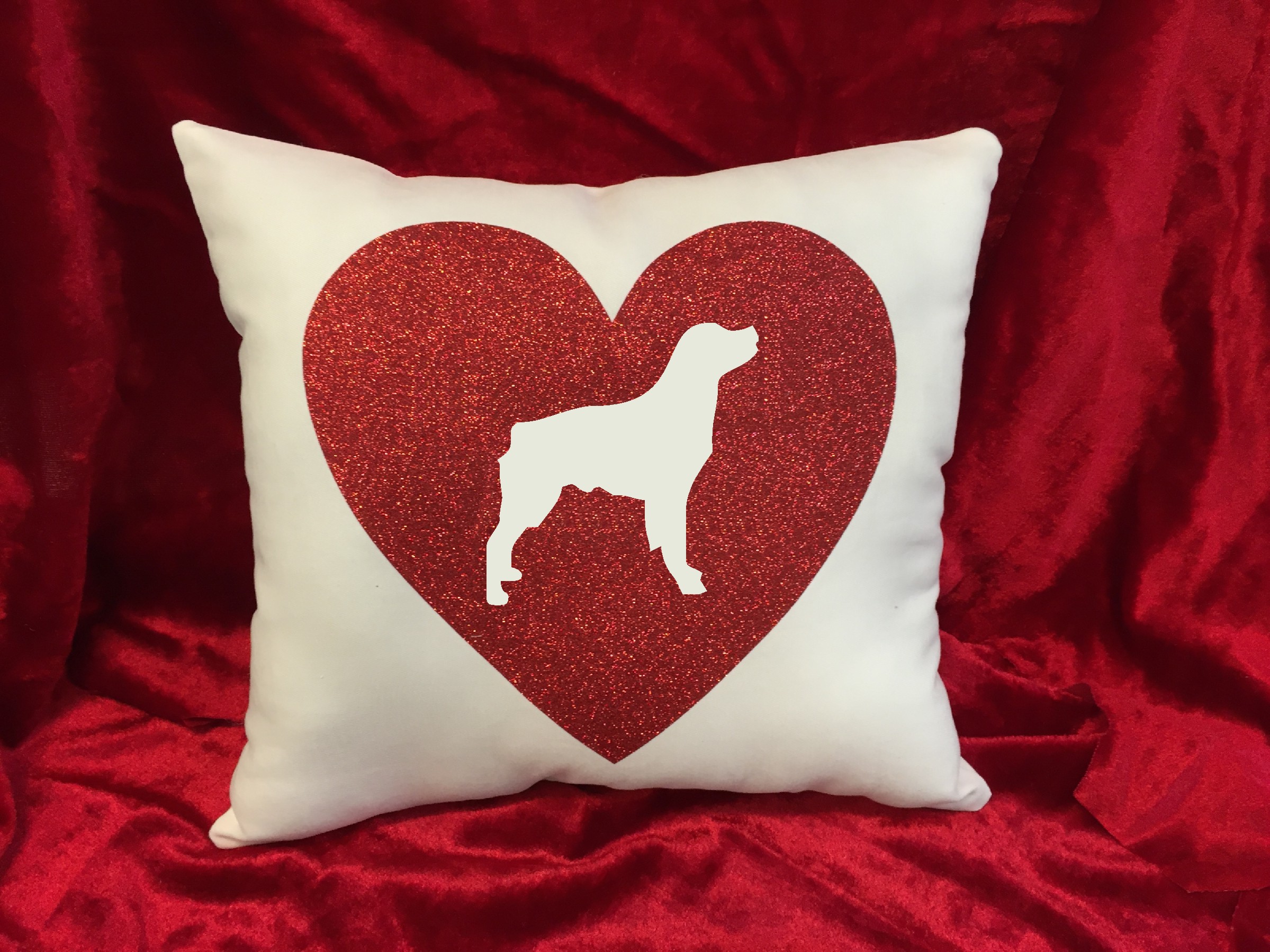 Dogs - Throw Pillow - Brittany